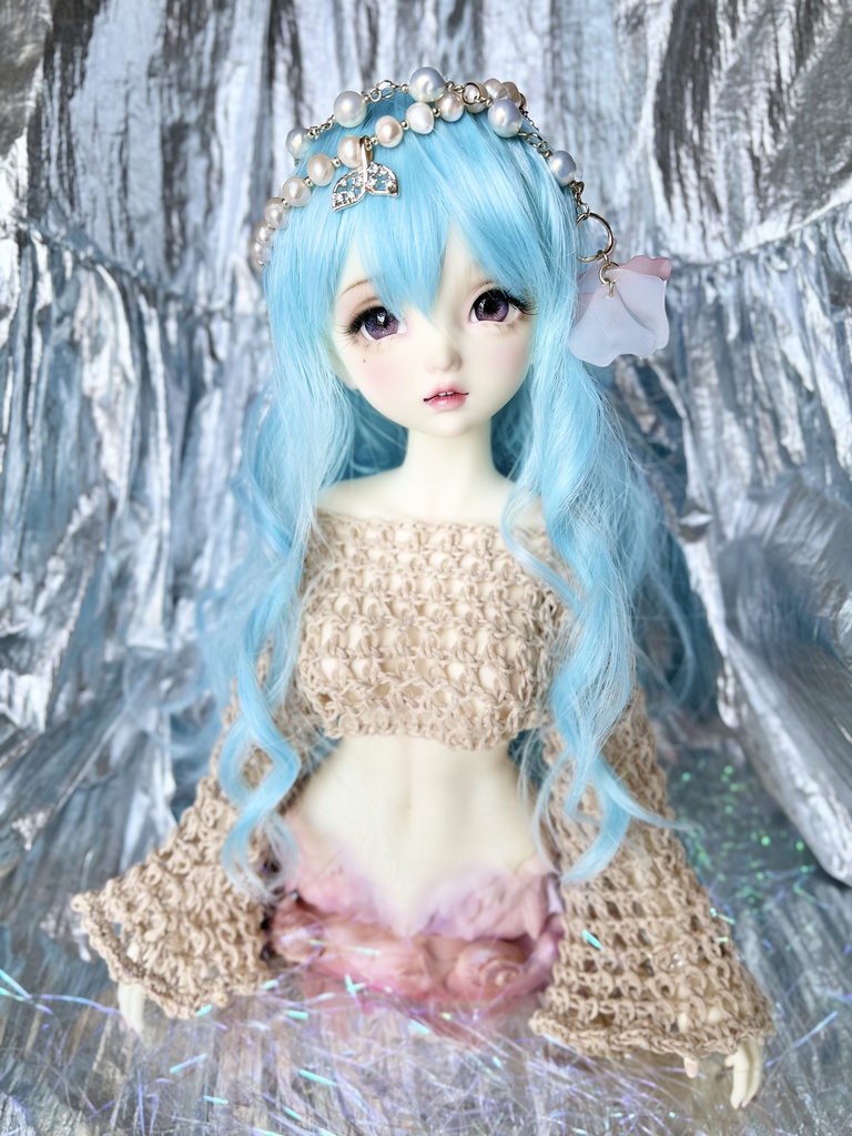 長袖 クロップドメッシュトップス［SD/MercyDoll1/3］