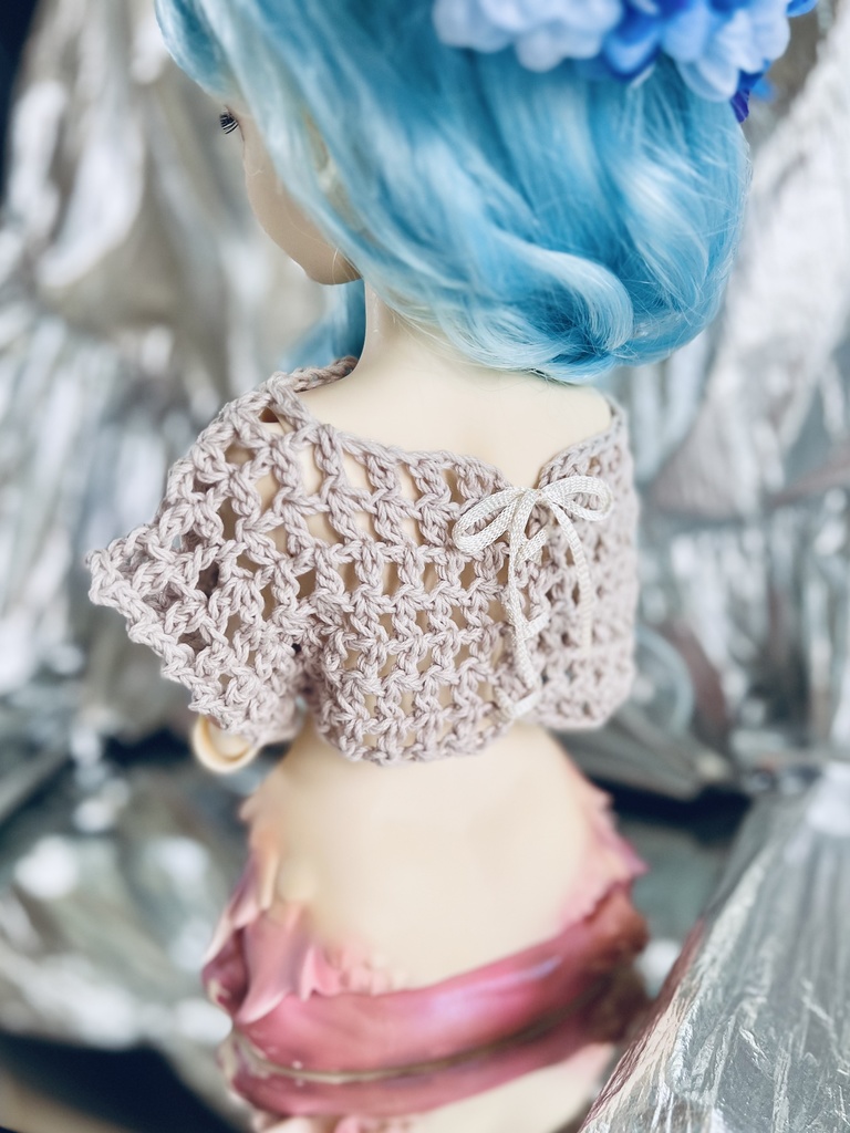 短袖 クロップドメッシュトップス［SD/MercyDoll1/3］
