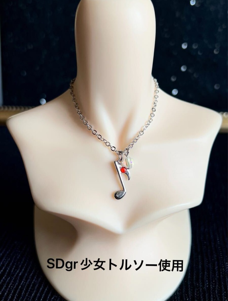 ［SALE］音符 ペンダント［幼SD~SDgr少女 対応］