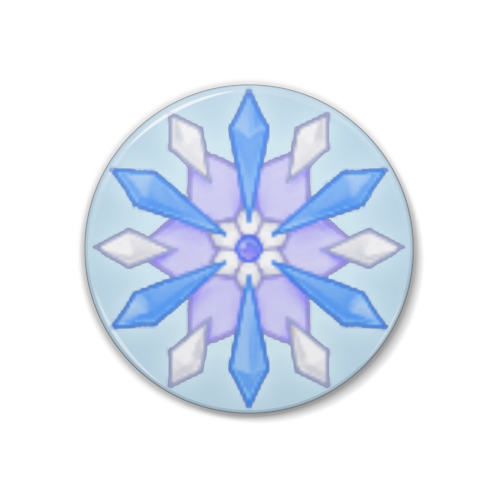 綾音すてら 1周年記念 ブローチ風缶バッジ