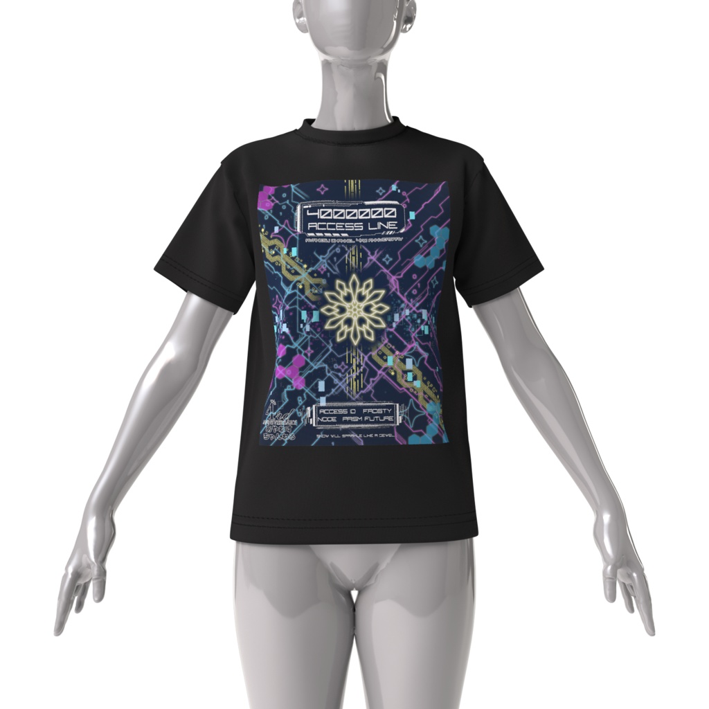 4周年記念 ペアルック ビックシルエットTシャツ（ブラック・ホワイト） / あやねすちゃんねる4周年記念グッズ