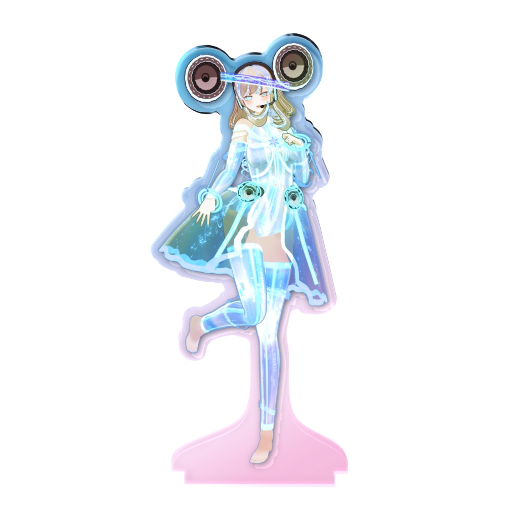 【プレミアムオーロラ版】綾音すてら アクリルフィギュア10cm 4周年記念衣装 プリズム・シグナル / あやねすちゃんねる4周年記念グッズ