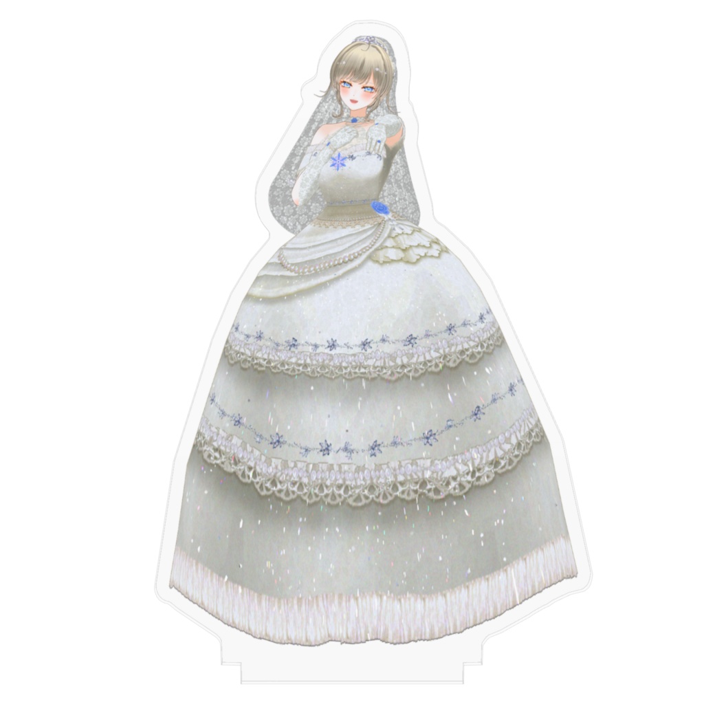 綾音すてら アクリルフィギュア10cm / プリズム・マリアージュ / あやねすちゃんねる登録者600人記念 ジューンブライド