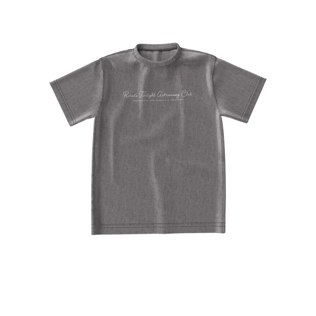 ビッグシルエットTシャツ(ミックスグレー)【リコットの夕焼け天文部】