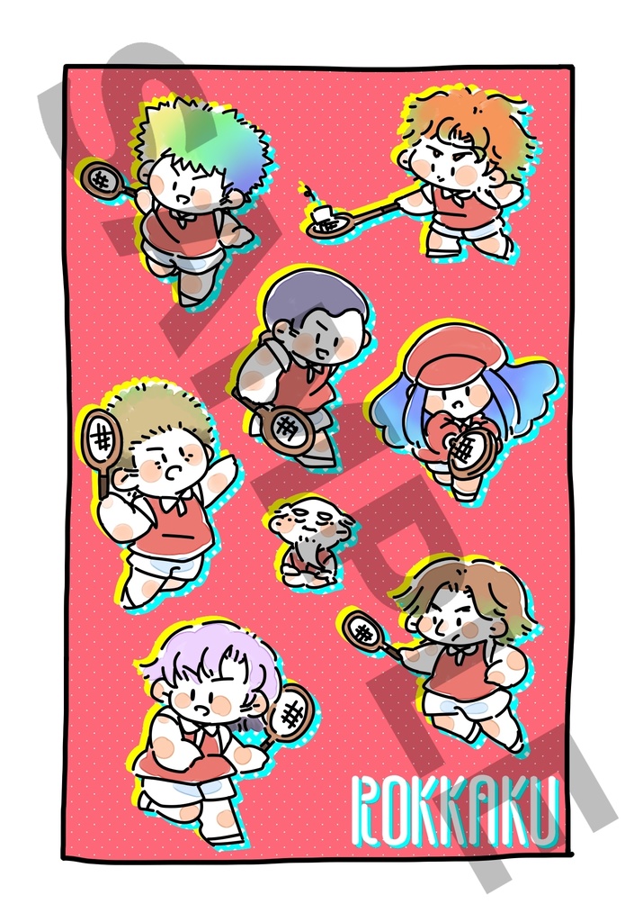 ポストカード　六角