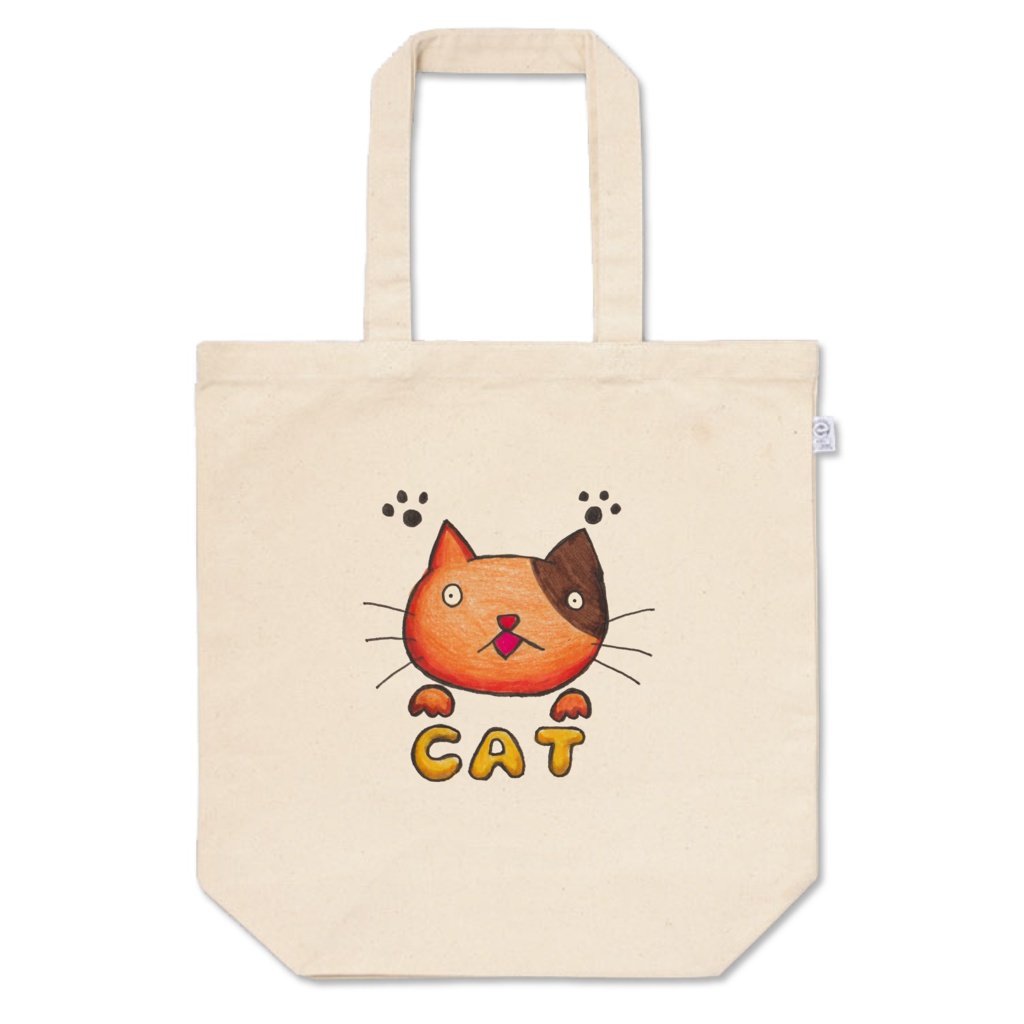 ぼんやり猫さんトートバッグ
