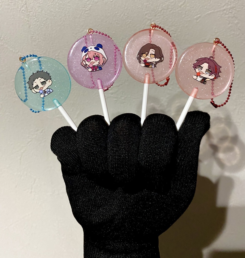 ペロキャンキーホルダー(レバガチャ・探偵と助手)