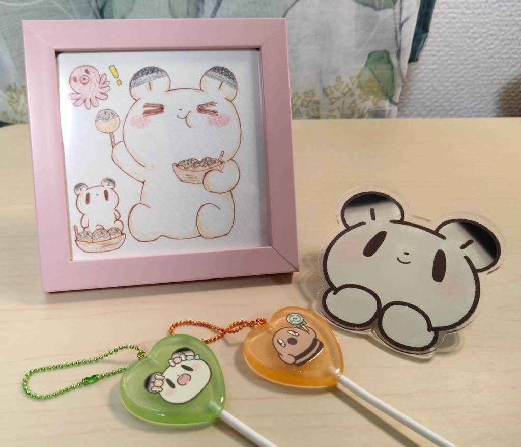 ぬいぬいぷもこ-たこ焼き ミニ原画