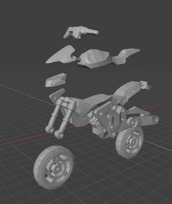 バイク(3Dプリンター印刷用STLデータのみ)