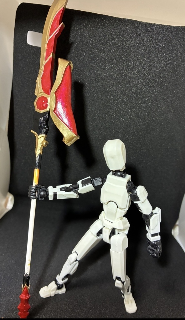 3Dプリント品】1/10〜1/12向け オリジナル薙刀(なぎなた)パーツセット