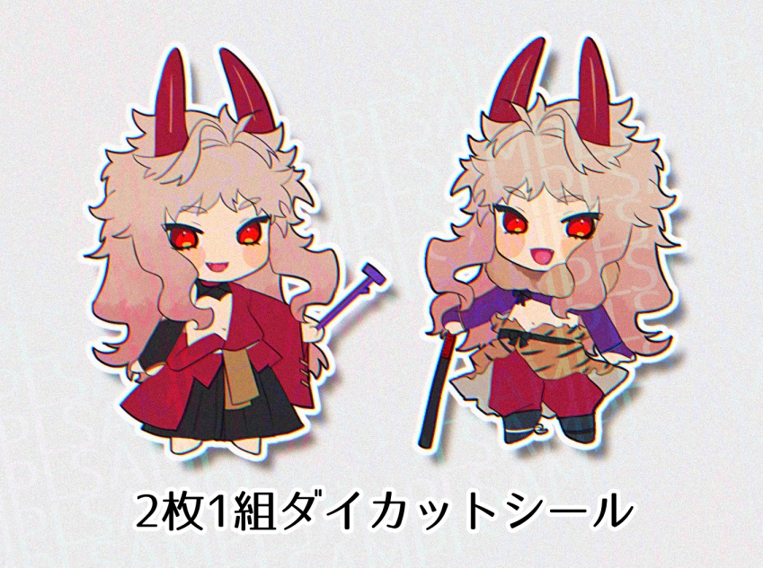 鬼ィさんダイカットシール