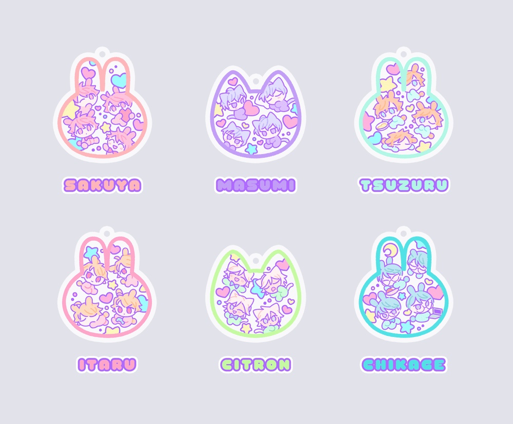 A3! アニマルアクキー(24種)