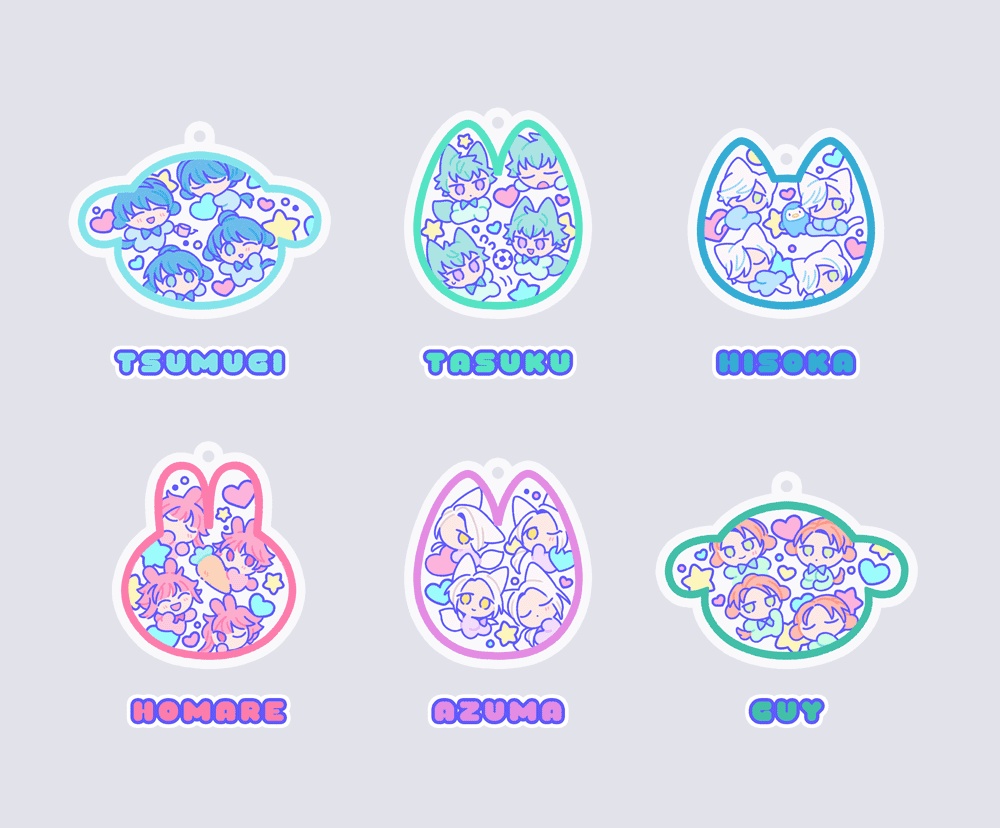 A3! アニマルアクキー(24種)