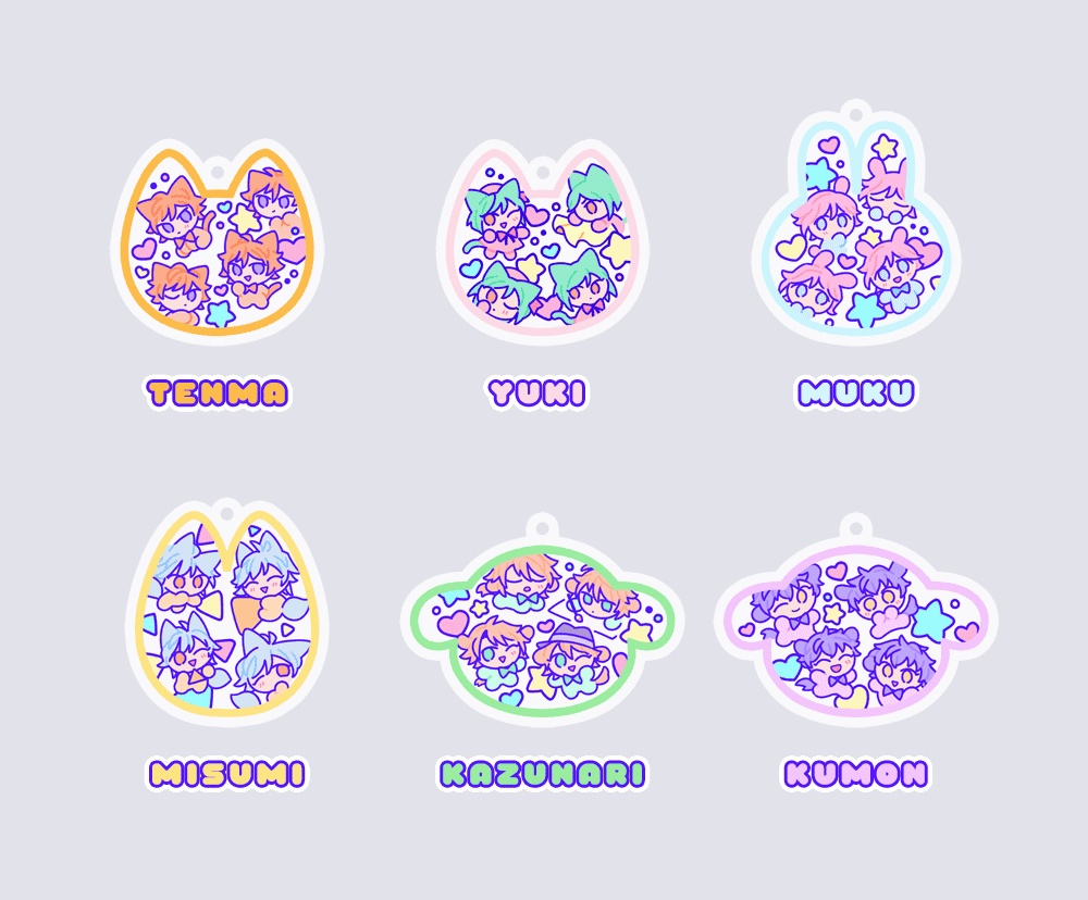 A3! アニマルアクキー(24種)