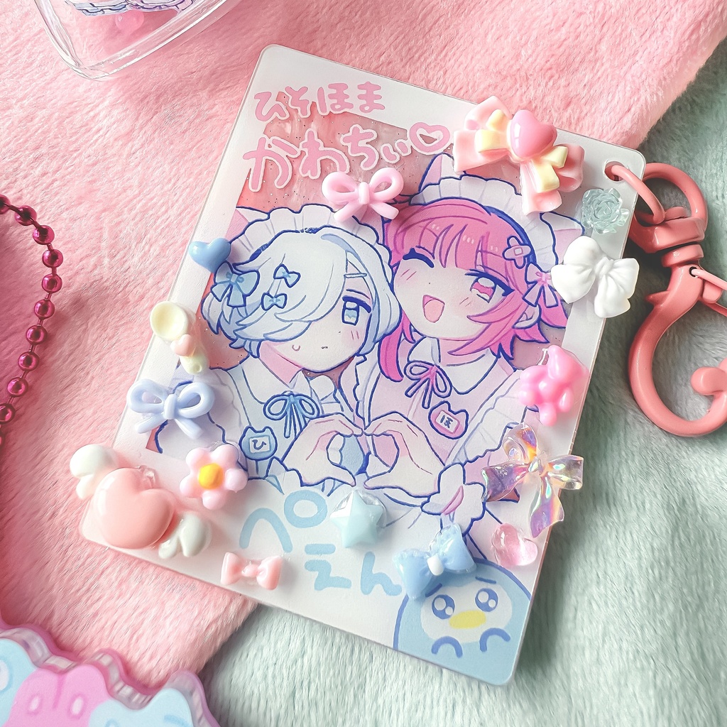 ひそほまチェキ風デコアクキー