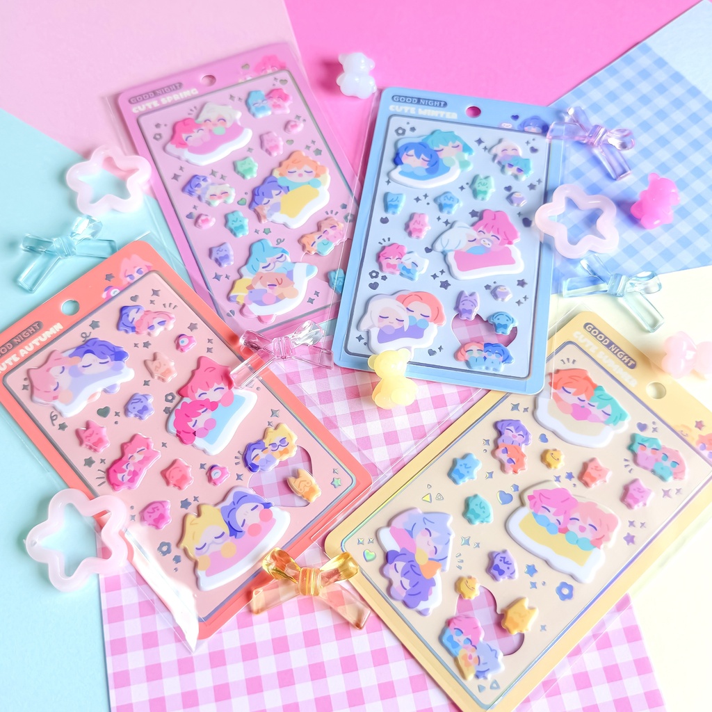 ぷっくりシール『Good night sticker』