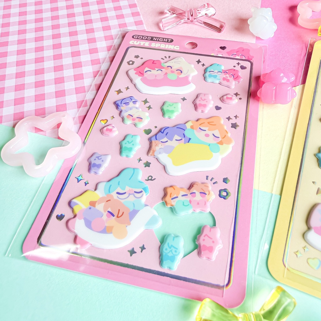 ぷっくりシール『Good night sticker』
