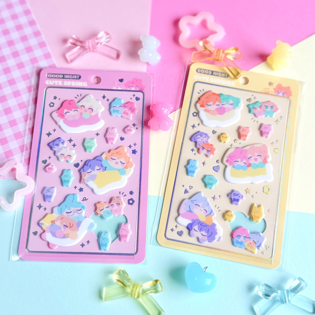 ぷっくりシール『Good night sticker』