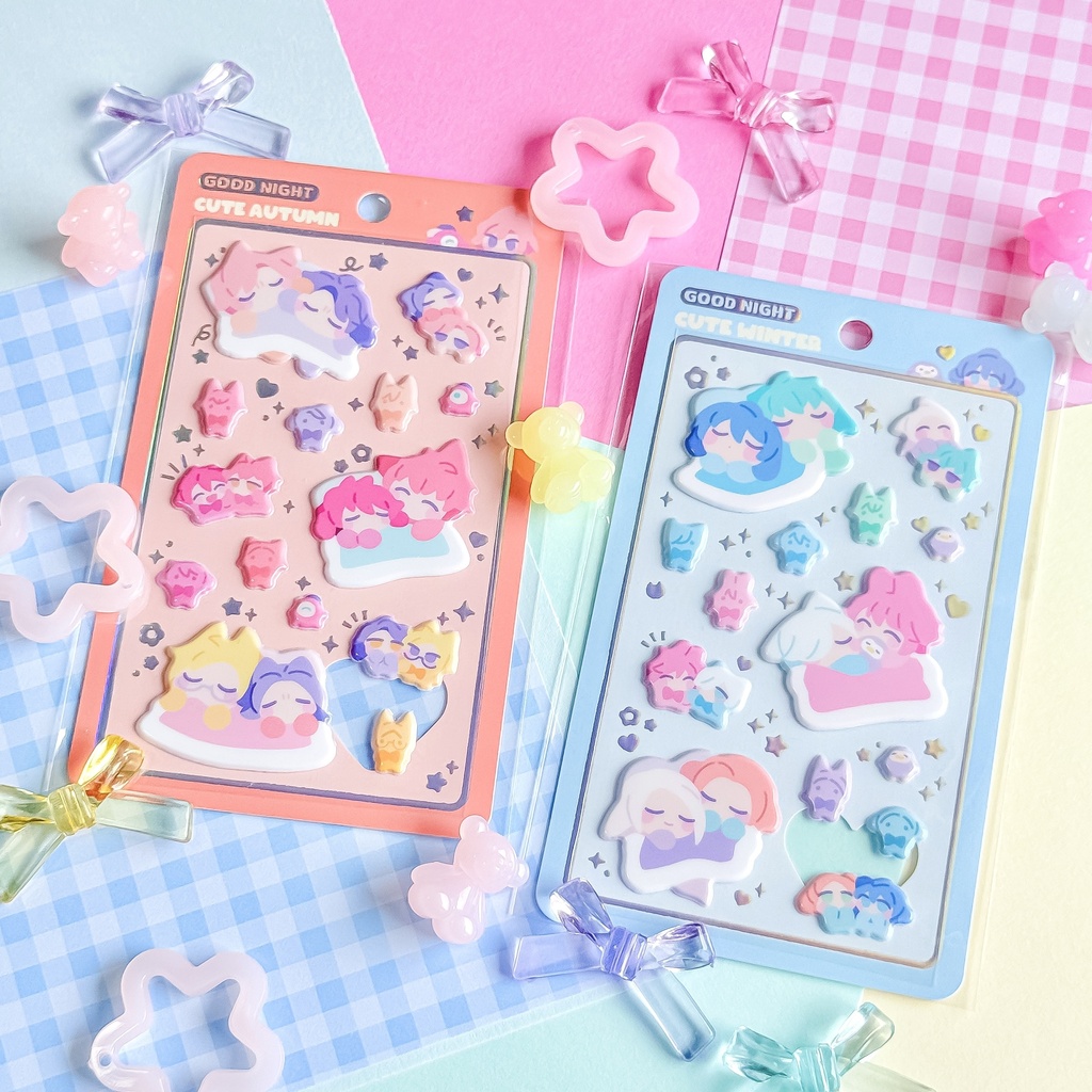 ぷっくりシール『Good night sticker』