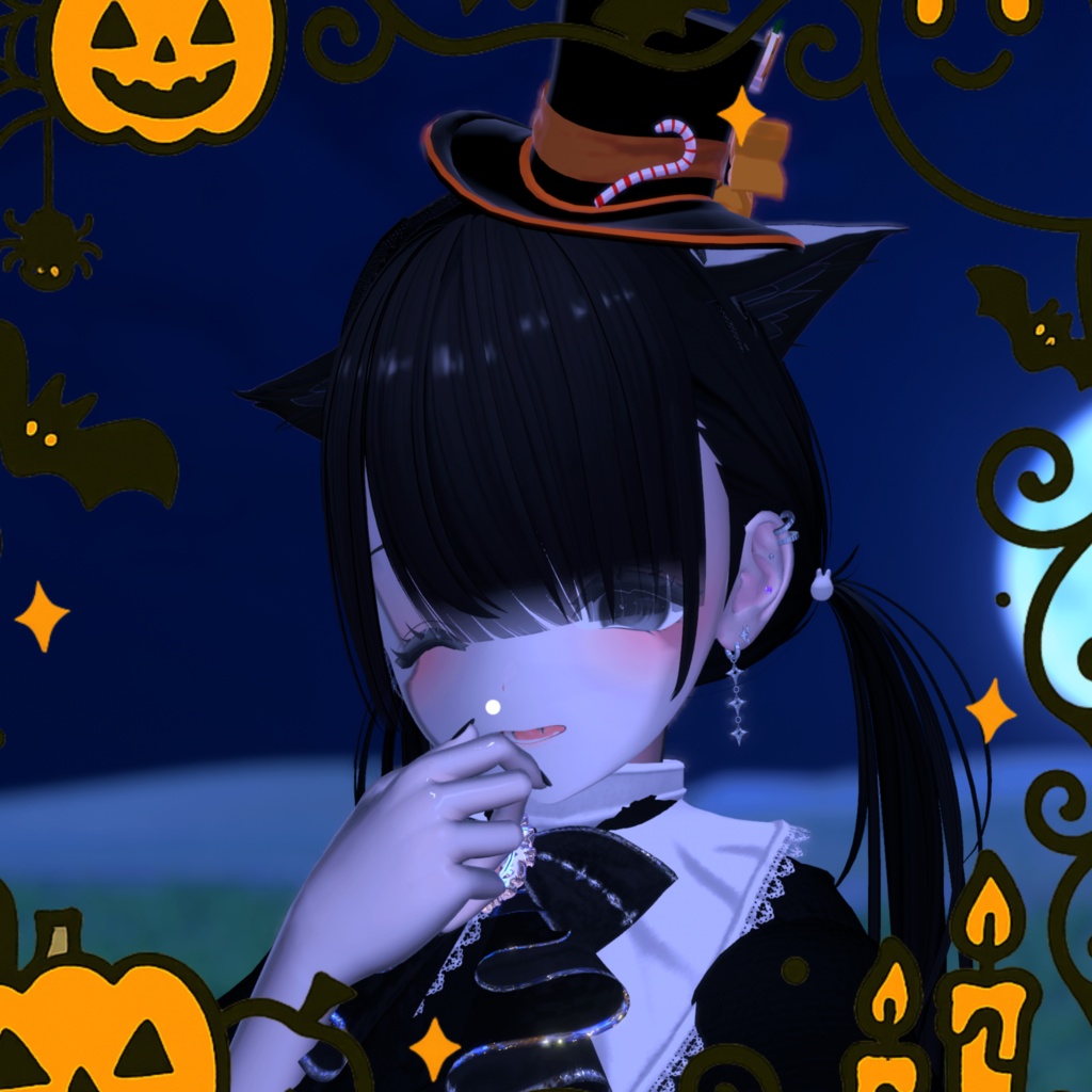 【期間限定ステッキ付き!】Hallowe'enシルクハット