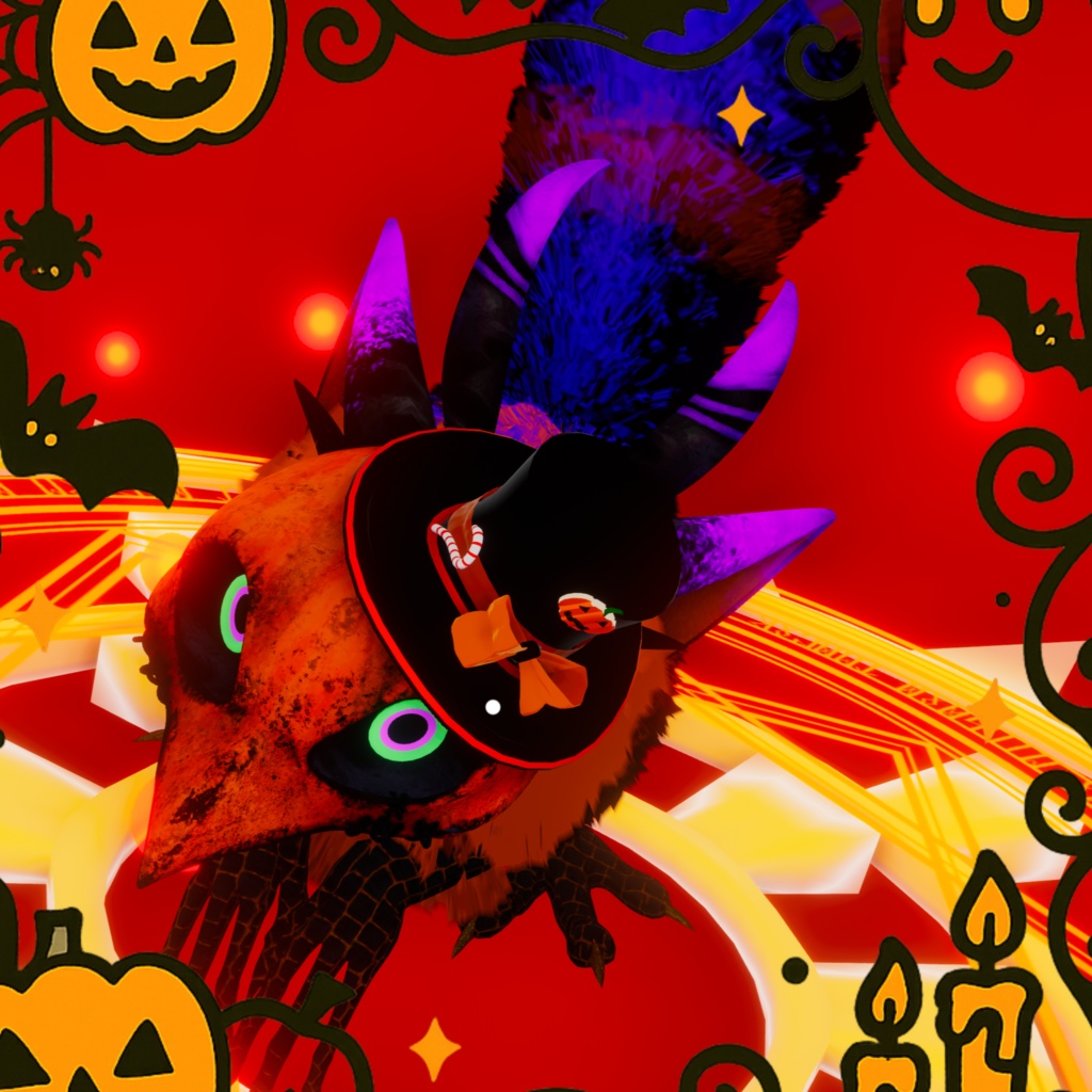 【期間限定ステッキ付き!】Hallowe'enシルクハット