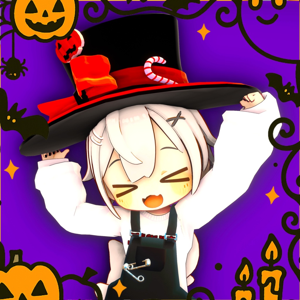 【期間限定ステッキ付き!】Hallowe'enシルクハット