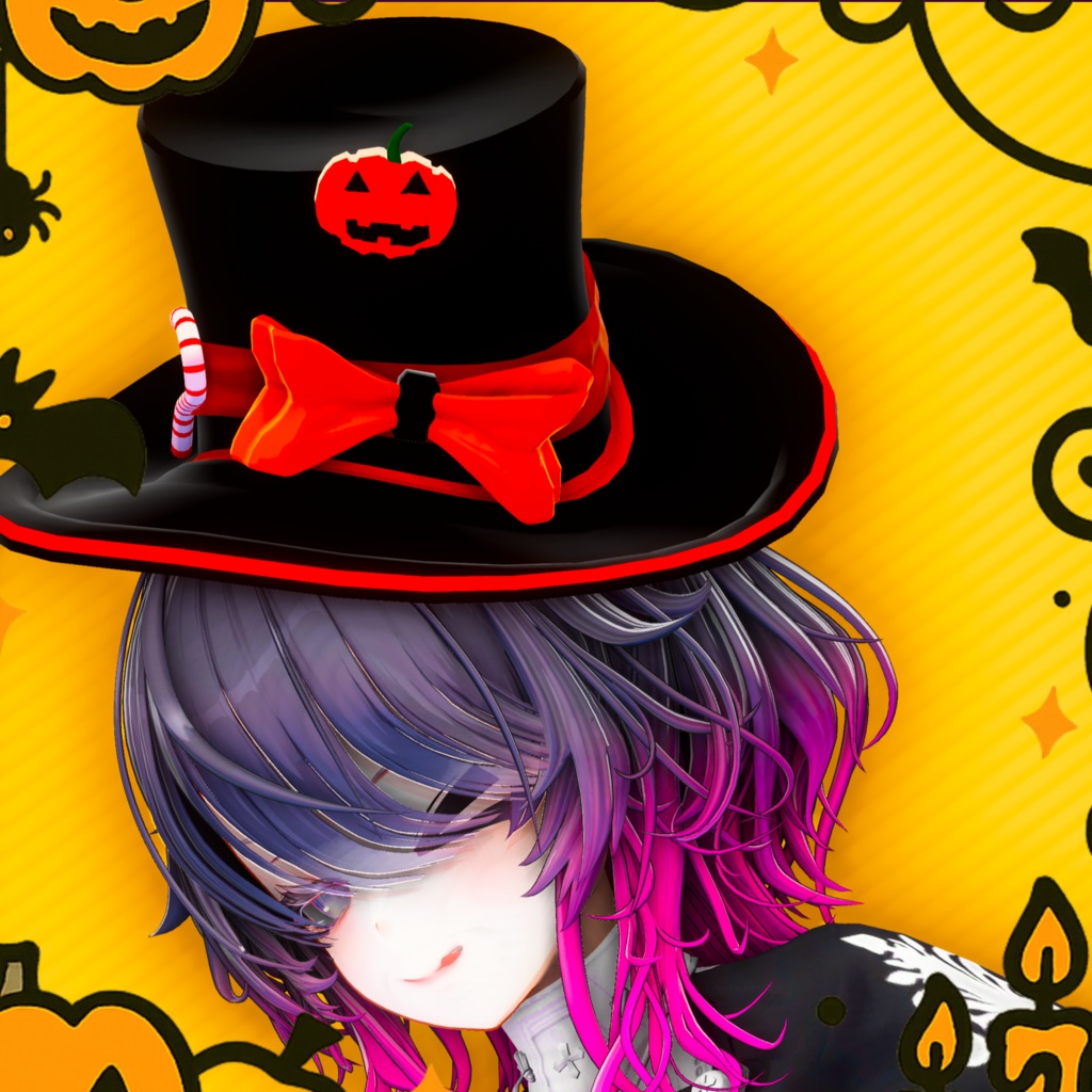 【期間限定ステッキ付き!】Hallowe'enシルクハット