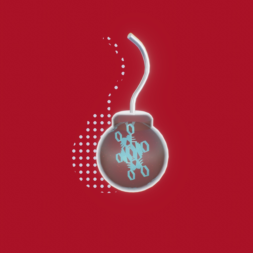 クリスマスお急ぎ！！結晶イヤリング