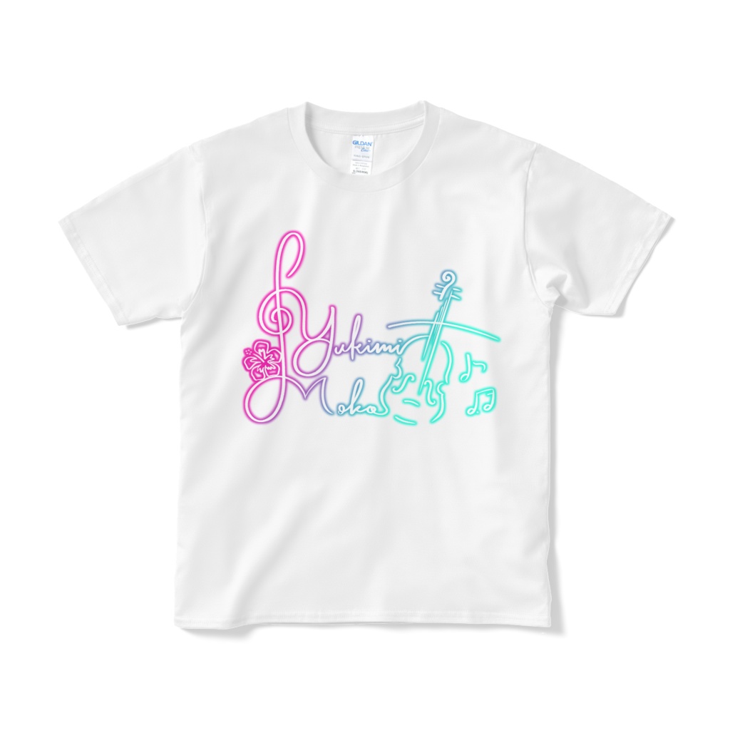 1st Signature T-shirt (白 x ネオン)