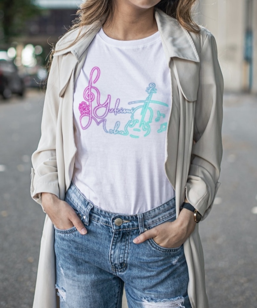 1st Signature T-shirt (白 x ネオン)