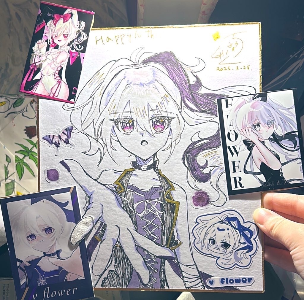 v_flower色紙