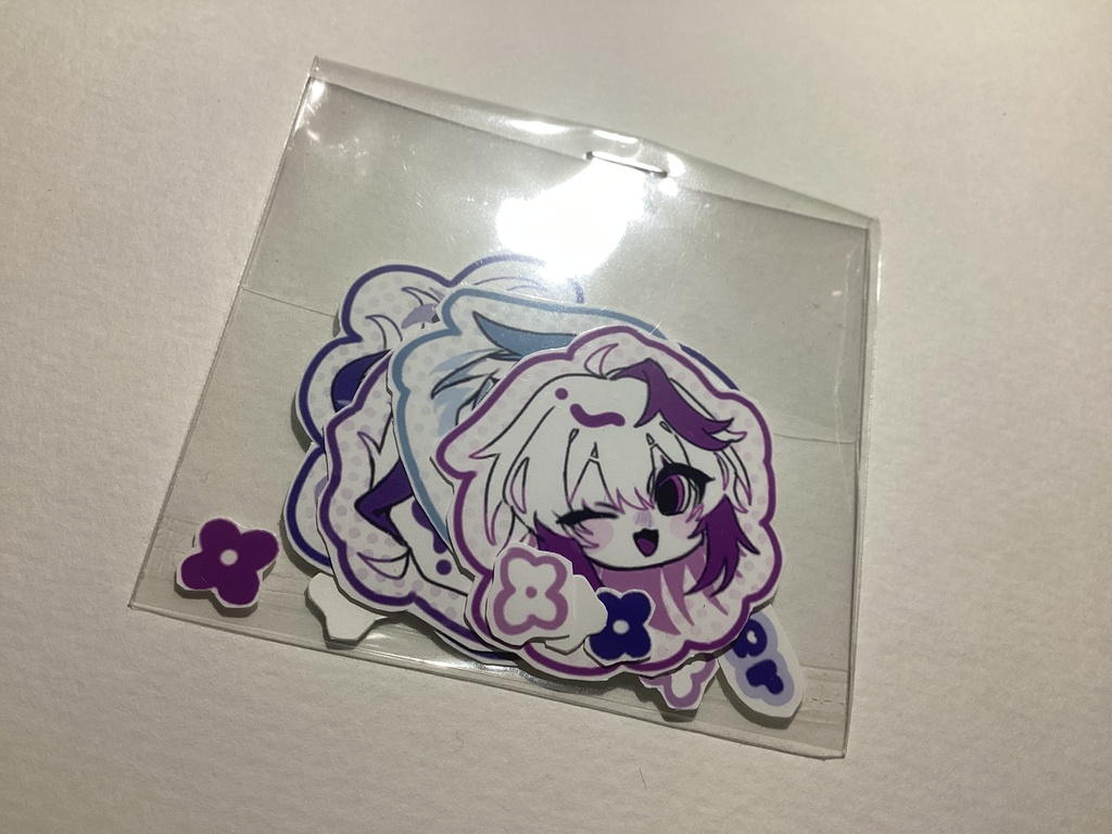 v flowers sticker