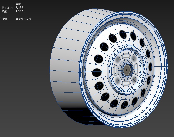 ローポリ鉄チンホイール