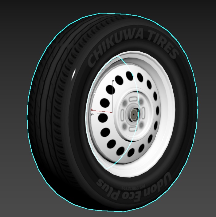 ローポリ鉄チンホイール