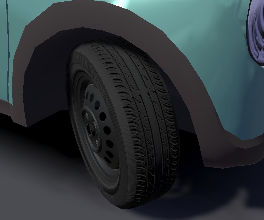 ローポリ鉄チンホイール