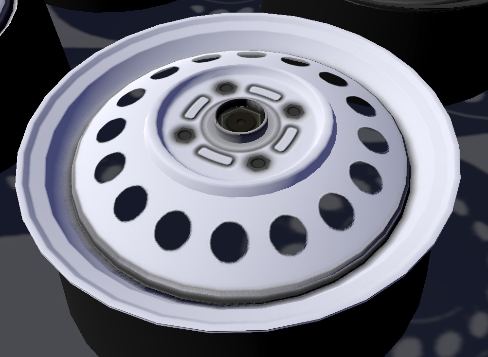 ローポリ鉄チンホイール