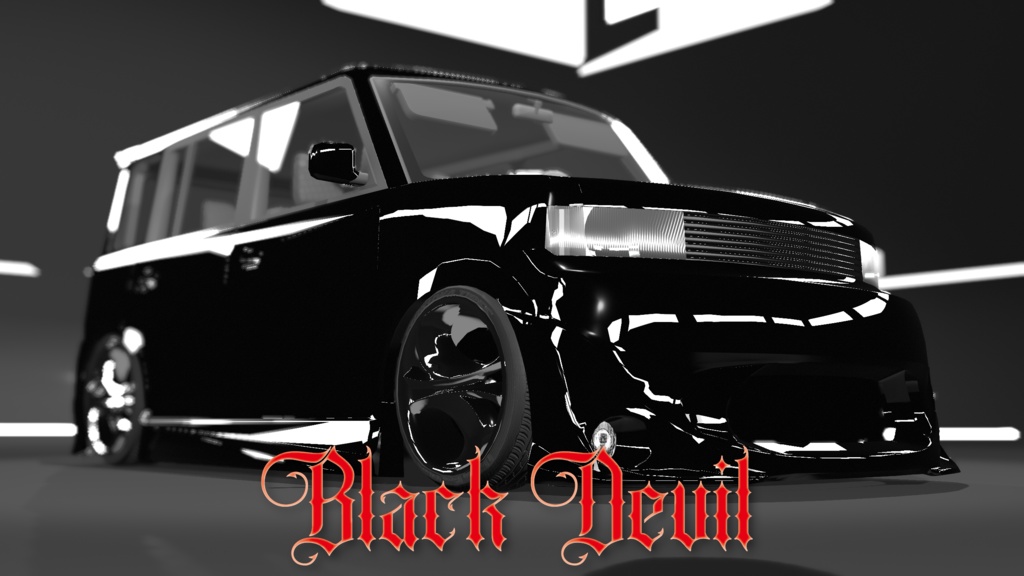 [VRC向け] pB用コンプリートボディキット 「Black Devil」