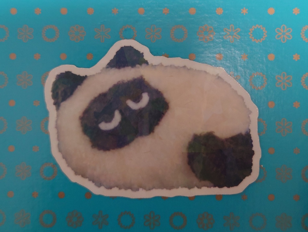 キラキラステッカーお昼寝