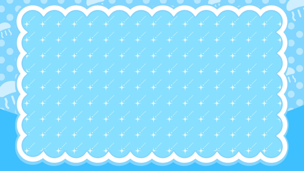 【フリー素材】配信者さん向け 雑談 サムネ素材 海とくらげ