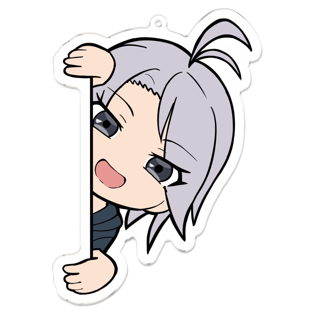 物陰から覗かれるアクキー