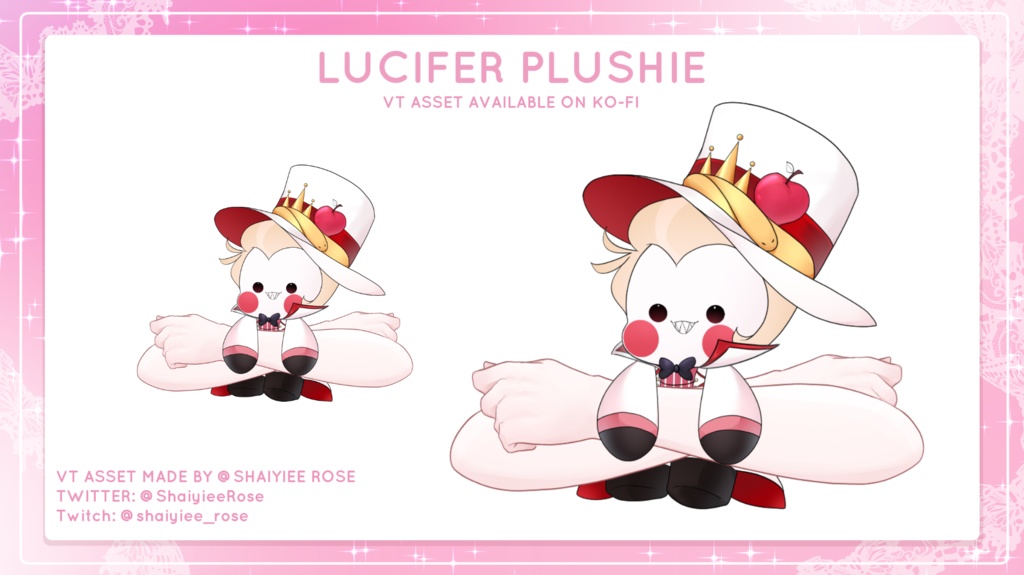 Live2D HAZBIN HOTEL LUCIFER PLUSHIE