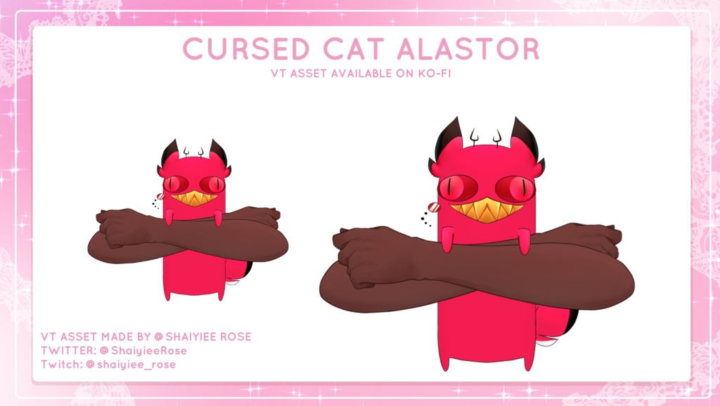 Cursed Cat Alastor L2D