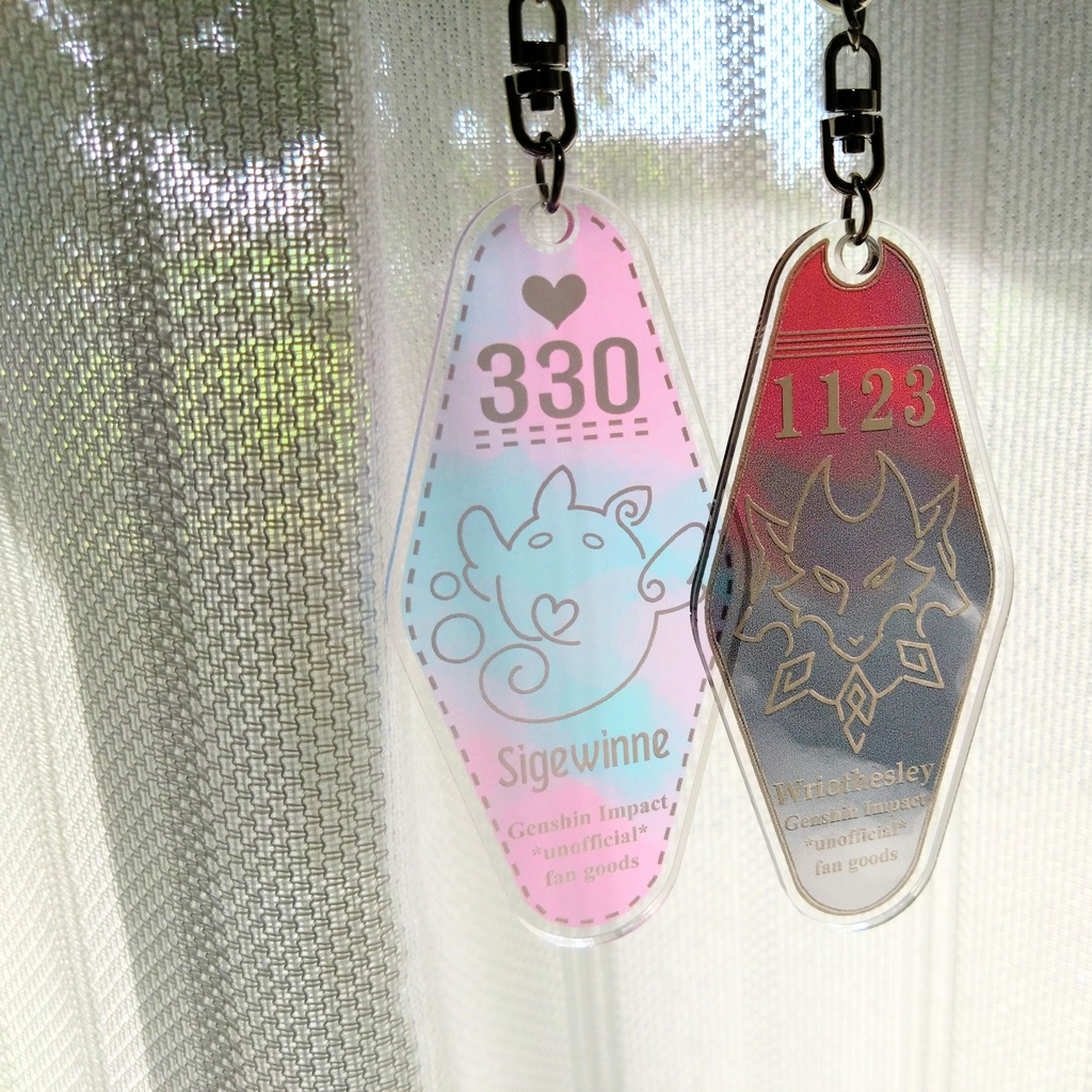 原神・リオセス/シグウィン モチーフアクリルキーホルダー