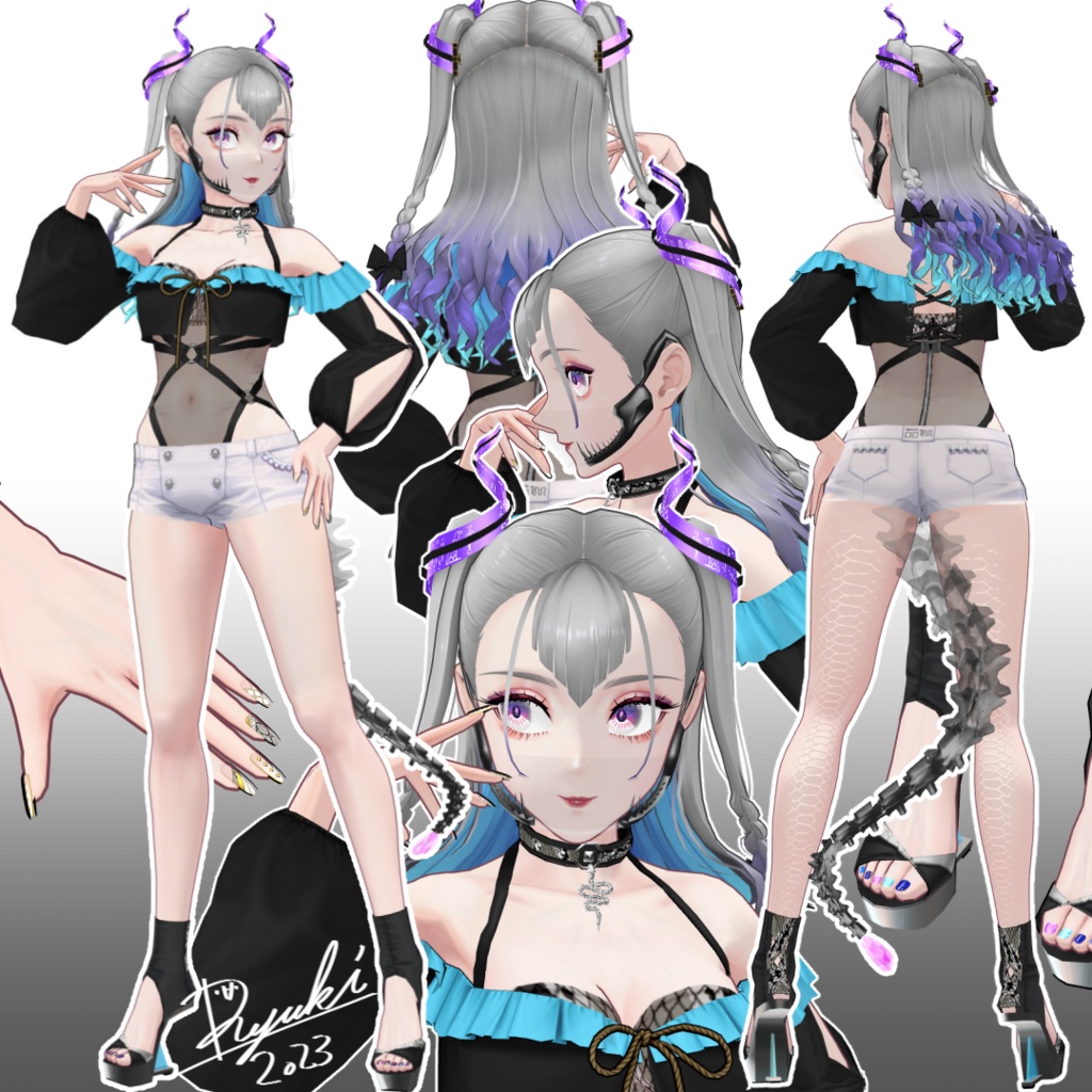 【VRM/オリジナル3Dモデル】Apophis - Ryuki's BOOTH - 2/5