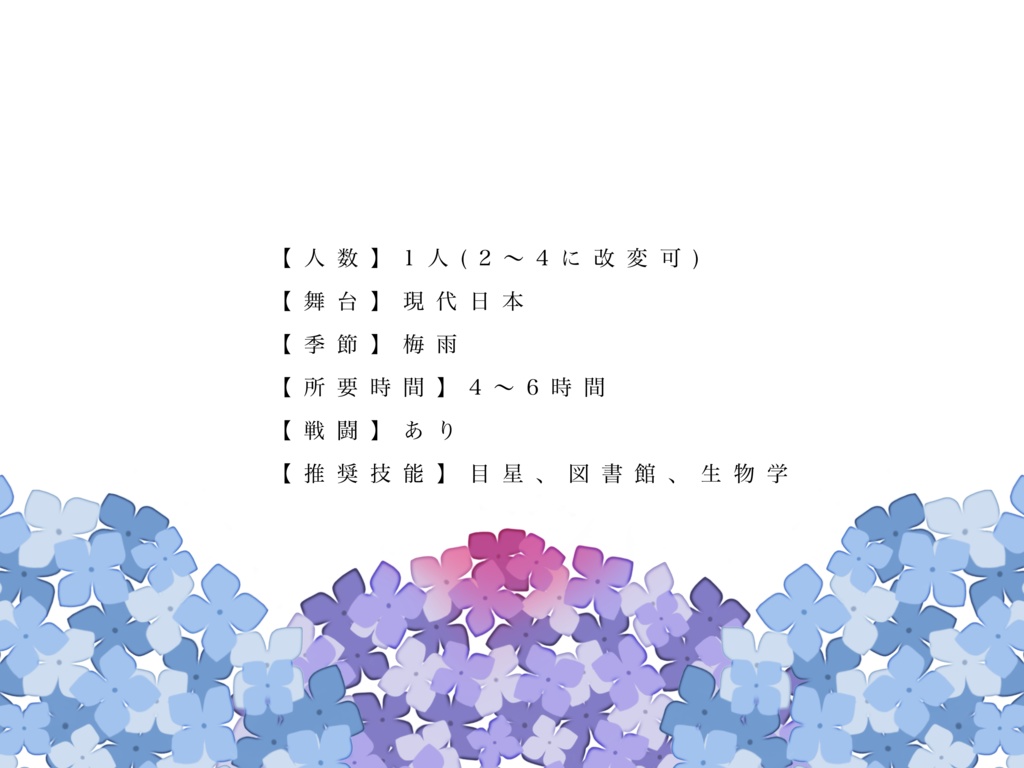 【CoC非公式シナリオ】さいごの旅行