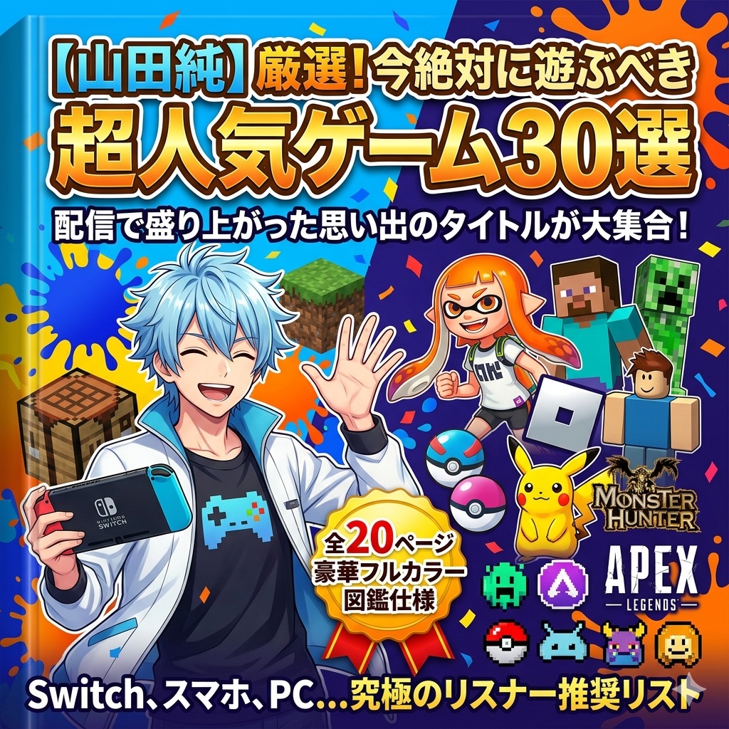 ツイキャス配信者山田純が語る。Switchからスマホまで今絶対に遊ぶべき超人気ゲーム30選