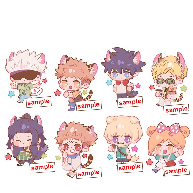 呪術廻戦 伏黒恵 夏油傑 五条悟 虎杖悠仁 両面宿儺 狗巻棘 七海建人 釘崎野薔薇 アクリルキーホルダー