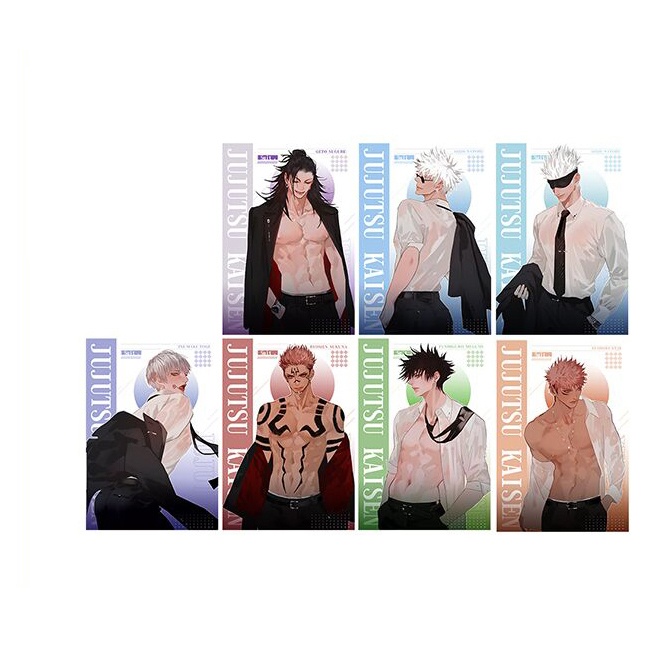 呪術廻戦 伏黒恵 狗巻棘 夏油傑 五条悟 虎杖悠仁 両面宿儺 ポストカー