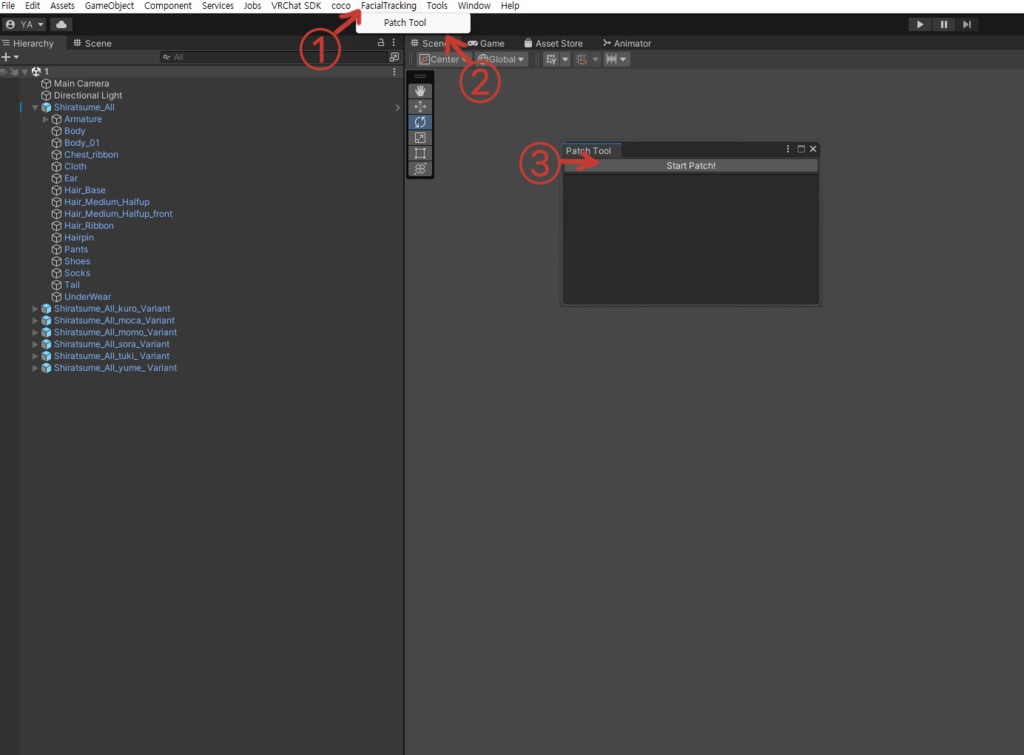 しらつめ Shiratsume / Facial Tracking