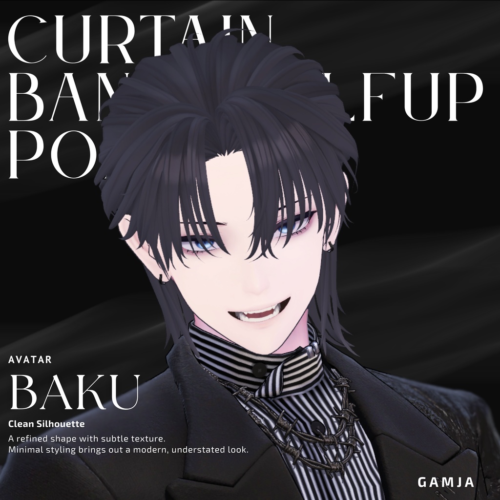 🌟Sale🌟 Curtain Bangs Half-Up Pony